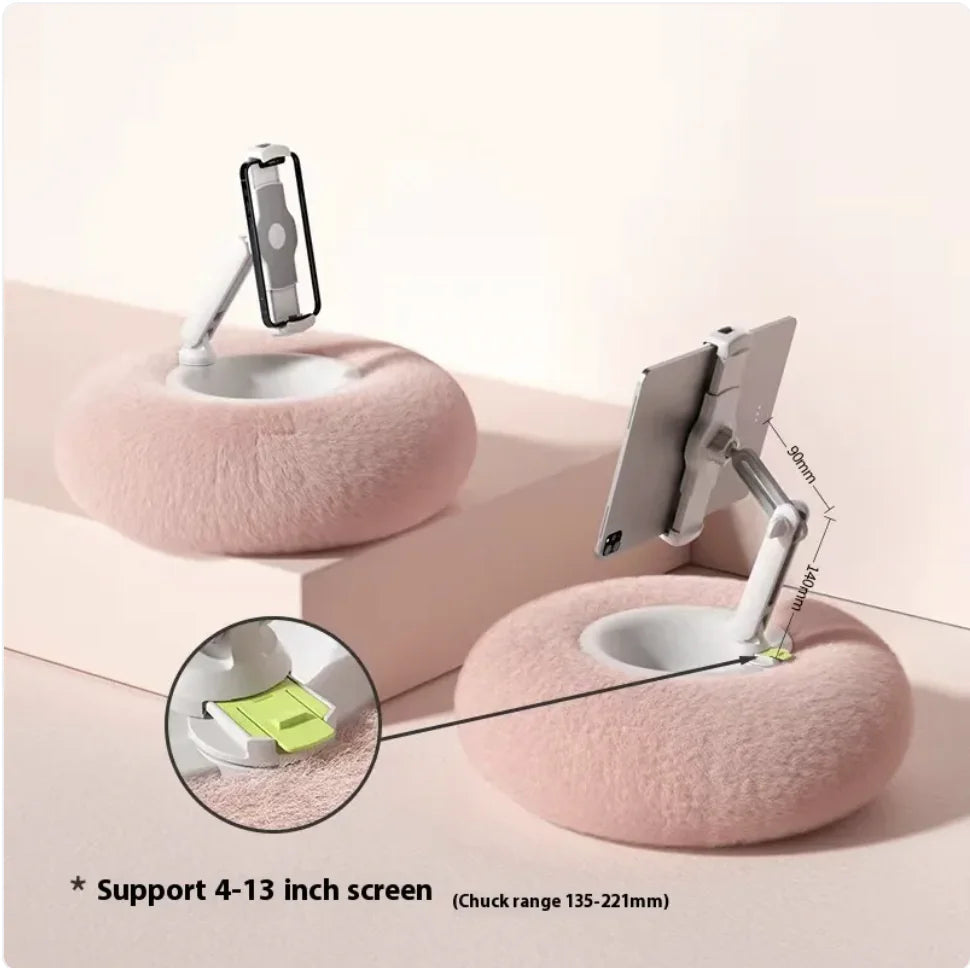 Universal Plush Pillow Stand for Phones and Tablets