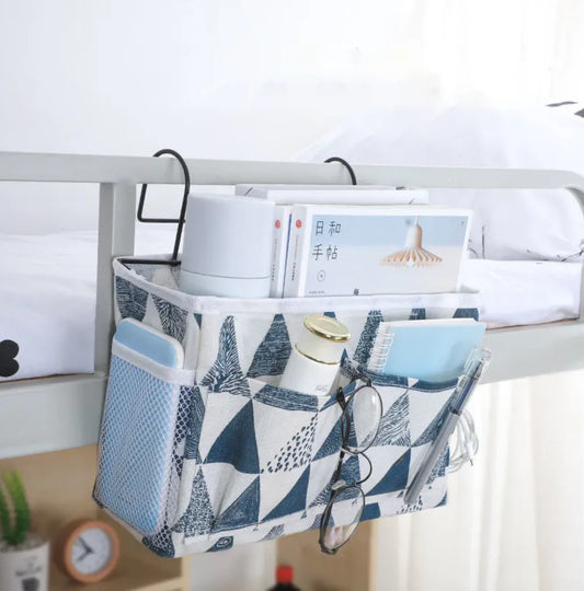 Bedside Fence Storage Box Basket Hanging Bag